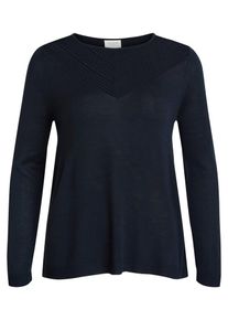 Vila, Damen Pullover, Dunkelblau