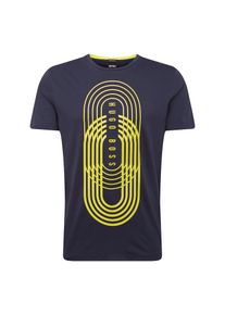 BOSS, Herren Shirt 'Teeonic', Navy / Gelb