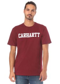Carhartt Work In Progress Carhartt WIP, Herren College T-Shirt, Dunkelrot