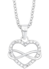 s.Oliver RED LABEL, Damen Silberkette Herz 'Infinity/Unendlichkeit', Silber