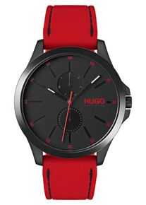 Hugo, Herren Uhr 'Jump Casual', Rot / Schwarz