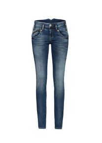 Herrlicher, Damen Jeans 'Pearl Slim Denim Stretch', Blue Denim