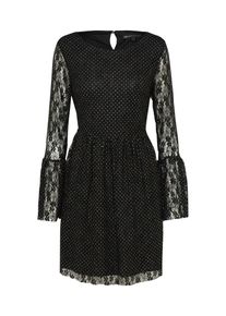 Mela London, Damen Langarmkleid, Gold / Schwarz