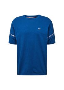 Tommy Hilfiger, Herren Shirt 'TJM ARM BAND TEE', Royalblau / Weiß