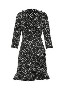 V&eacute;ro Moda VERO MODA, Damen Wickelkleid 'HENNA', Schwarz / Wei&szlig;
