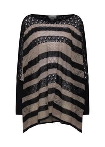 Heine, Damen Pullover, Taupe / Schwarz