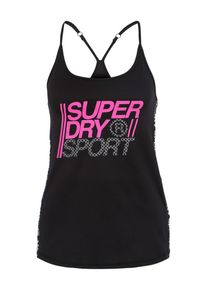 Superdry, Damen Top, Pink / Schwarz