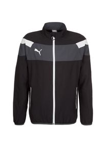 Puma, Herren Trainingsjacke 'Spirit II Woven', Grau / Schwarz / Wei&szlig;