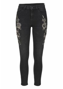 Melrose, Damen Skinny-fit-Jeans, Schwarz