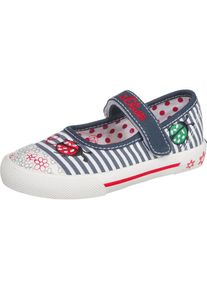 s.Oliver Junior, Mädchen Ballerinas, Dunkelgrau / Rot / Weiß