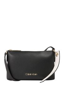 Calvin Klein, Damen Tasche 'NEAT CROSSBODY', Schwarz / Wei&szlig;