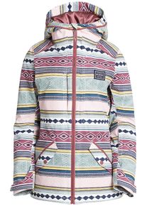 Billabong, Damen Snowboardjacke 'Jara', Dunkelblau / Gelb / Pastellgrün / Pastellpink