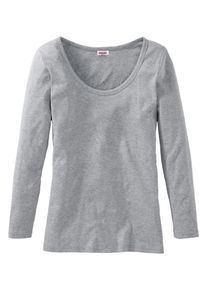 sheego Casual, Damen Longshirt, Grau