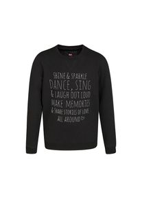 WE Fashion, Mädchen Sweatshirt 'Livia', Schwarz / Weiß