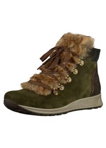 Ara, Damen Stiefelette, Anthrazit / Oliv