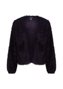 New Look, Damen Strickjacke 'C+S FEATHER CARDIGAN', Schwarz