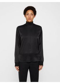 J. Lindeberg J.Lindeberg, Damen 'Heidi Washed Silk' Langarmbluse, Schwarz