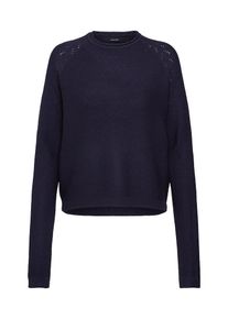 V&eacute;ro Moda VERO MODA, Damen Pullover 'VMNO NAME POINTELLE LS O-NECK BLOUSE', Nachtblau