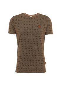 Naketano, Herren T-Shirt, Braunmeliert / Anthrazit
