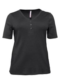 sheego Basic, Damen T-Shirt, Anthrazit