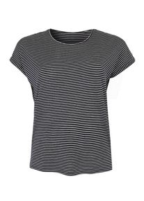 Vero Moda Curve, Damen T-Shirt, Nachtblau / Weiß