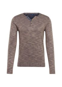 Tom Tailor, Herren Pullover, Hellbraun / Grau
