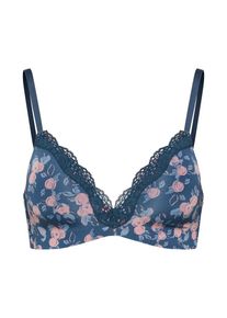 Schiesser, Damen Push-Up-BH, Blau / Rosa