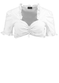SAMOON, Damen Dirndlbluse, Perlweiß