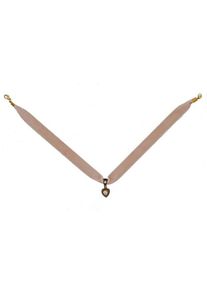 J. JAYZ, Damen Kette mit Anhänger 'Herz, E3058', Creme / Goldgelb / Schwarz