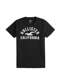Hollister, Herren Shirt 'ARCH+BLOCKING TECH LOGO', Schwarz