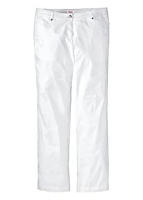 sheego Casual, Damen Hose 'Die Gerade', Weiß