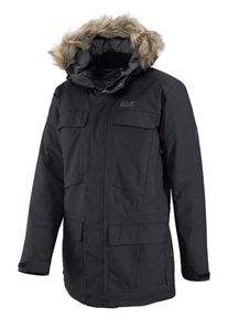 Jack Wolfskin, Herren Funktionsparka 'HALIFAX', Schwarz