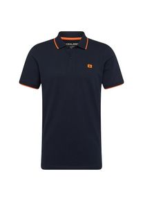 Jack & Jones JACK & JONES, Herren Poloshirt 'STONE', Dunkelblau / Orange