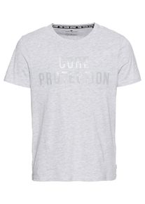 Tom Tailor, Herren T-Shirt, Graumeliert