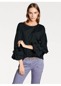 Heine, Damen Bluse mit 3/4 Arm, Nachtblau