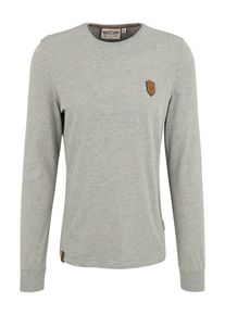 Naketano, Herren Langarmshirt 'Italienischer Hengst Langen', Grau