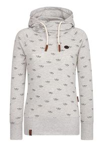 Naketano, Damen Sweatshirt 'Klatschemietze', Graumeliert / Schwarz