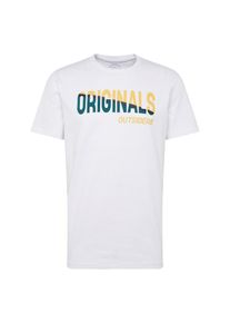 Jack & Jones JACK & JONES, Herren Shirt 'ORPRADI', Gelb / Dunkelgrün / Weiß