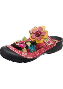 Laura Vita, Damen Clogs 'Phenix', Blau / Gelb / Gr&uuml;n / Pitaya