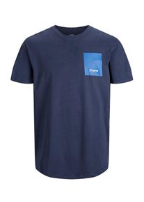 Jack & Jones JACK & JONES, Herren T-Shirt, Hellblau / Dunkelblau / Weiß