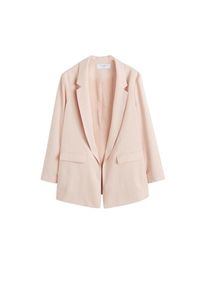 Violeta by Mango, Damen Blazer 'Flow', Nude