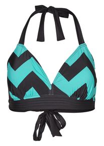 JUNAROSE, Damen Bikinitop, Türkis / Schwarz