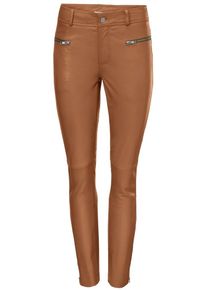 Heine, Damen Lederhose, Cognac