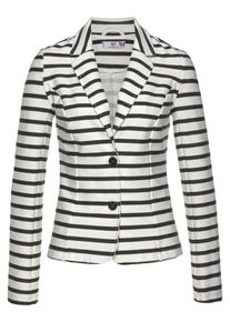 AJC, Damen Blazer, Schwarz / Naturwei&szlig;