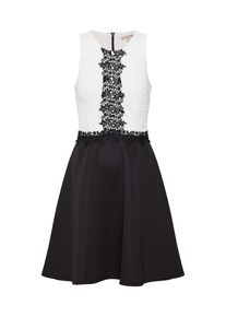 Anna Field, Damen Kleid 'Flared Dress with Lace Top', Schwarz / Weiß