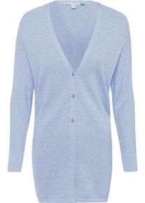 Esprit, Damen Strickjacke, Hellblau