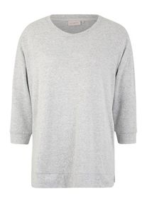 Only Carmakoma, Damen Shirt 'LYNCIS', Graumeliert / Weiß