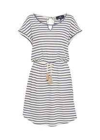 LTB, Damen Jerseykleid 'CILIWA', Navy / Weiß