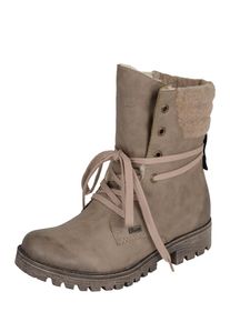 Rieker, Damen Schn&uuml;rstiefel, Hellbeige