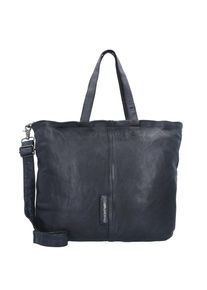 Taschendieb Wien, Damen Shopper Tasche Leder 38 cm, Anthrazit